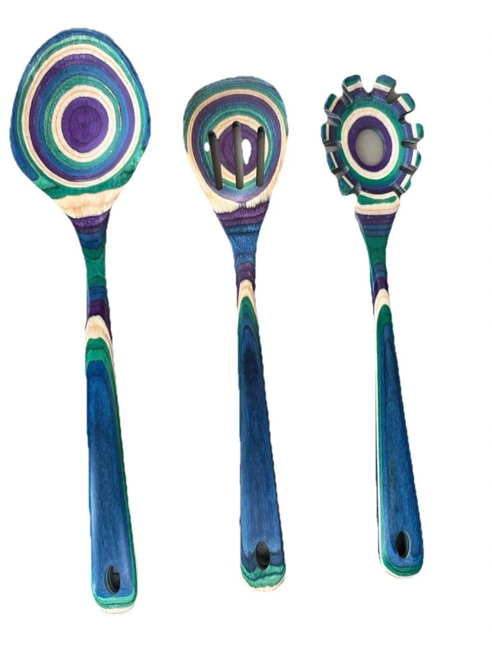 Lot 3 Bamboo Baltique Mumbai Collection Made From Layered Colored Birch Wood